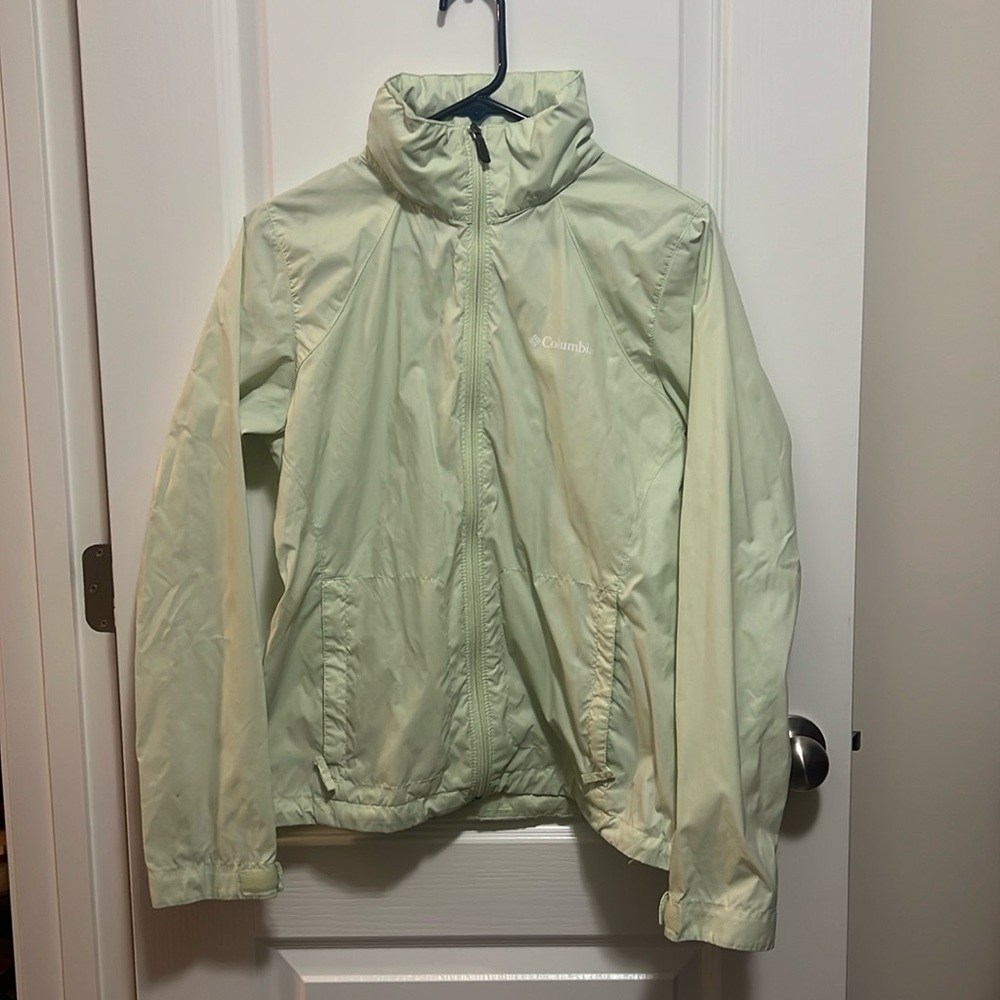 Women’s Green Columbia Rain Jacket Size Small